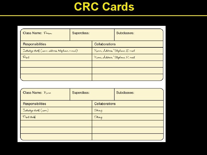 CRC Cards 