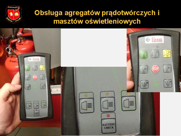 Obsługa agregatów prądotwórczych i masztów oświetleniowych 