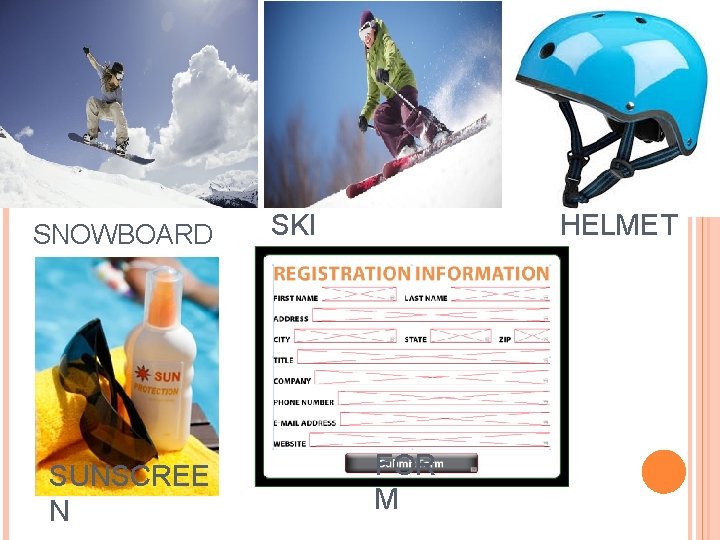 SNOWBOARD SUNSCREE N SKI HELMET FOR M 