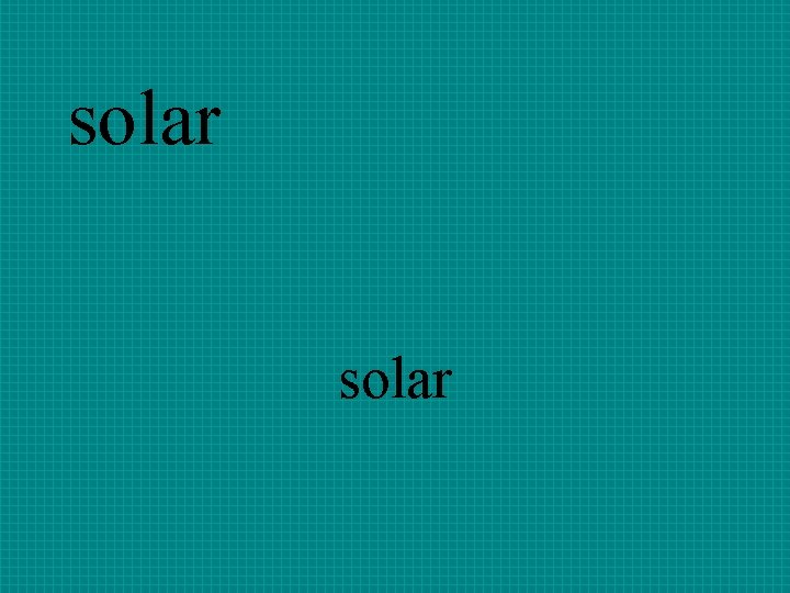 solar 
