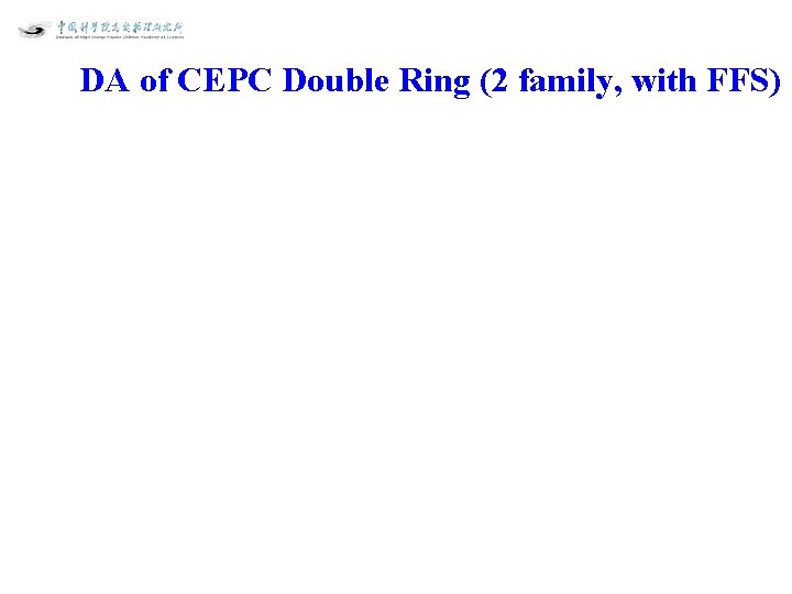 DA of CEPC Double Ring (2 family, with FFS) 