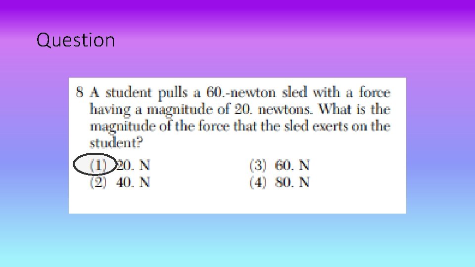 Question 