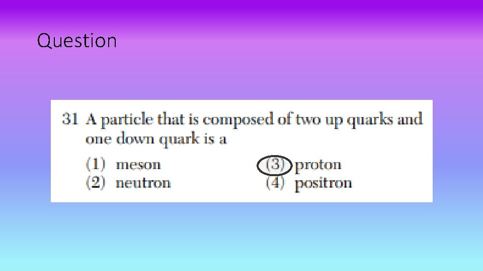 Question 
