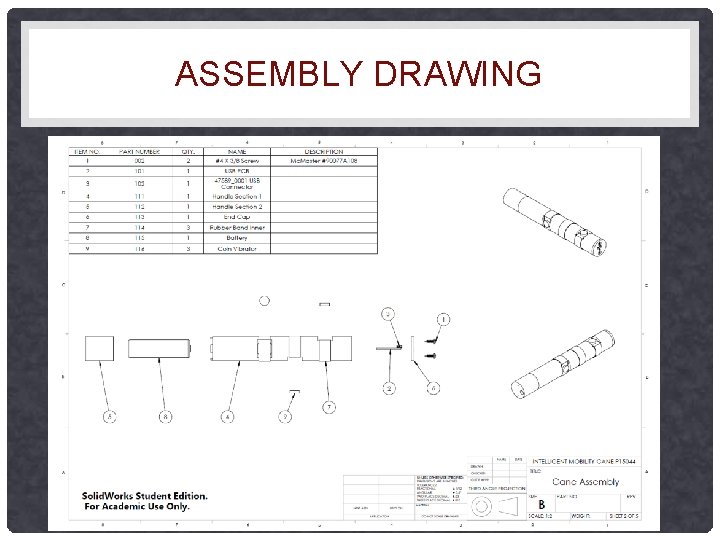 ASSEMBLY DRAWING ASSEMBLY DRAWING
