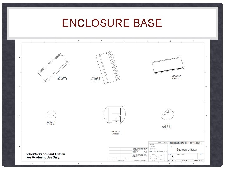 ENCLOSURE BASE ENCLOSURE BASE