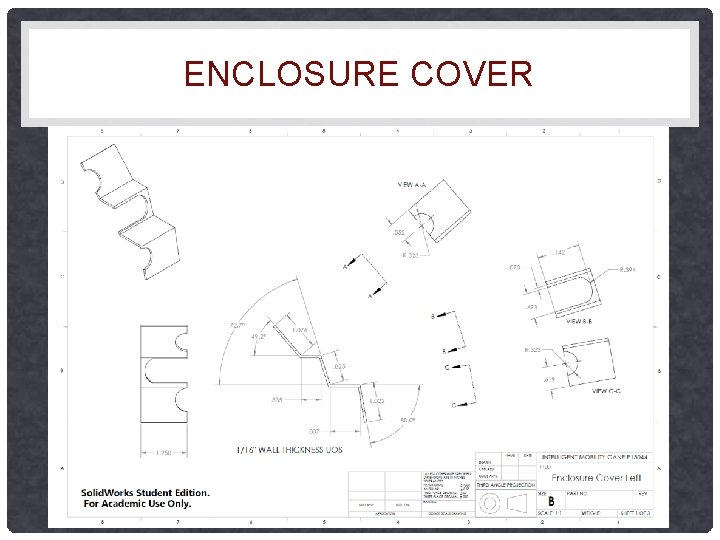ENCLOSURE COVER ENCLOSURE COVER