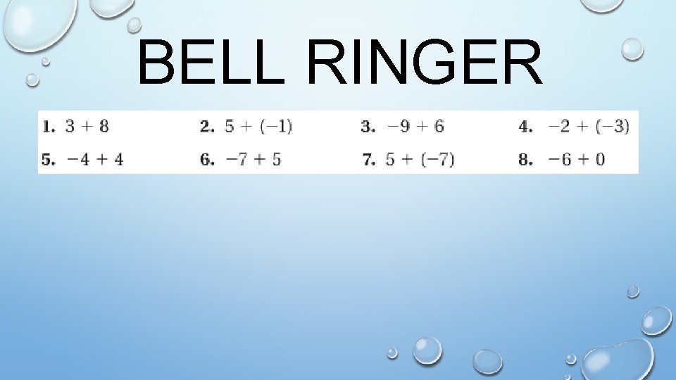 BELL RINGER 