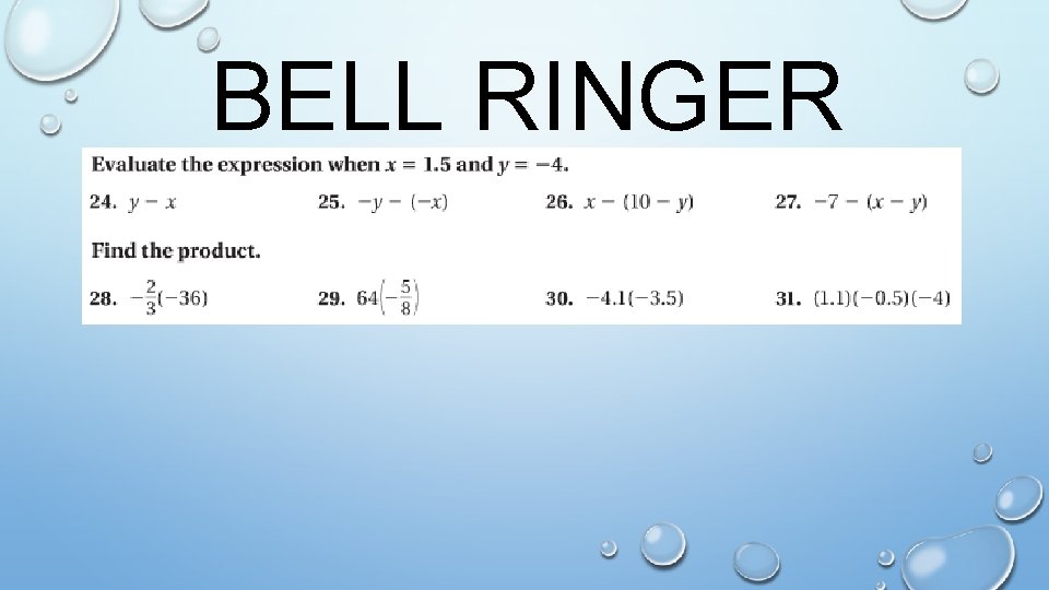 BELL RINGER 