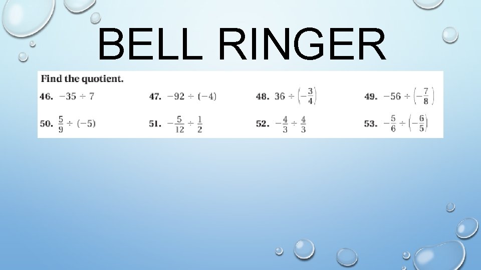 BELL RINGER 