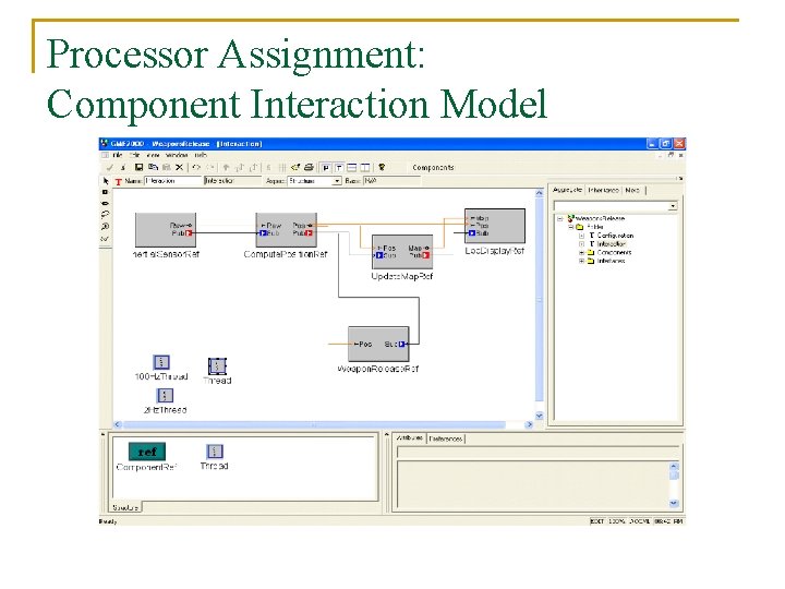 Processor Assignment: Component Interaction Model 