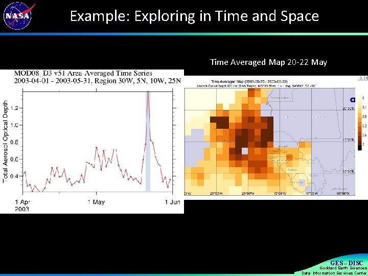 Example: Exploring in Time and Space Time Averaged Map 20 -22 May 12/6/13 15