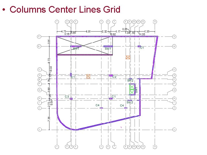  • Columns Center Lines Grid 