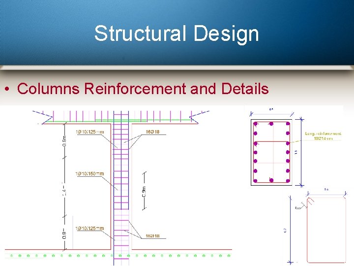 Structural Design • Columns Reinforcement and Details 