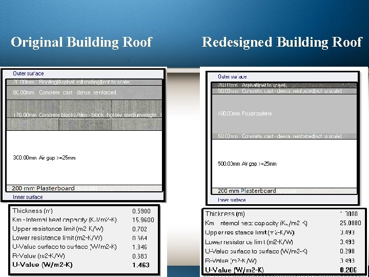 Original Building Roof Redesigned Building Roof 