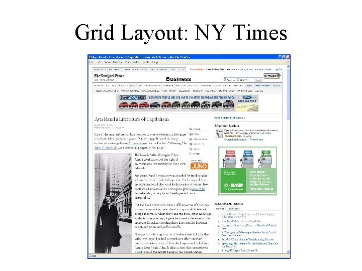Grid Layout: NY Times 