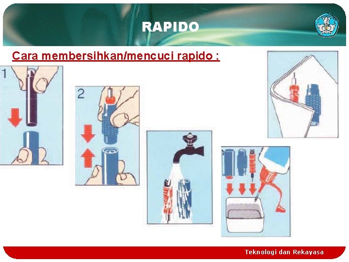 RAPIDO Cara membersihkan/mencuci rapido : Teknologi dan Rekayasa 