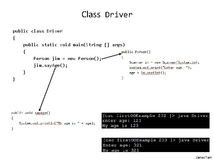 Class Driver public class Driver { public static void main(String [] args) { Person