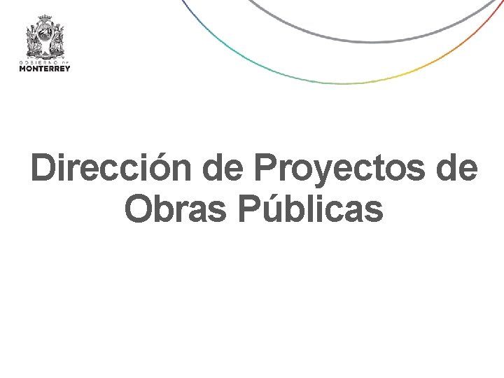 Dirección de Proyectos de Obras Públicas 