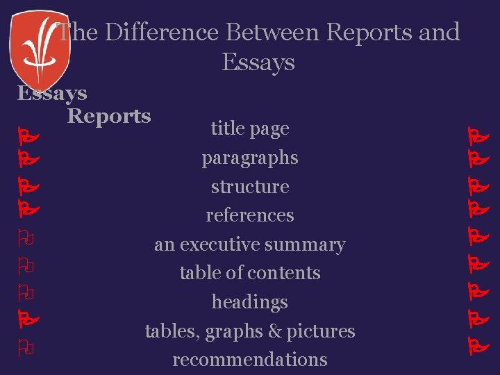 The Difference Between Reports and Essays Reports title page paragraphs structure references an executive The Difference Between Reports and Essays Reports title page paragraphs structure references an executive