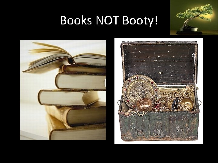 Books NOT Booty! 