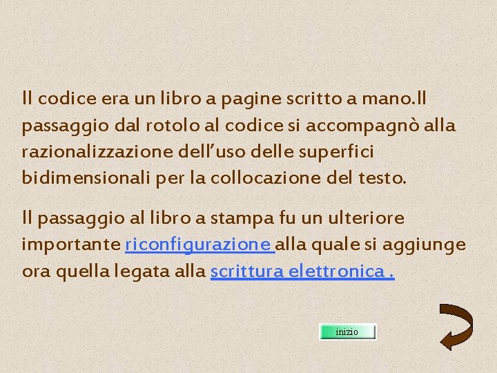 Il codice era un libro a pagine scritto a mano. Il passaggio dal rotolo