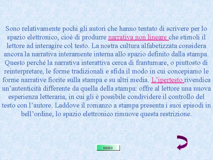 Sono relativamente pochi gli autori che hanno tentato di scrivere per lo spazio elettronico,