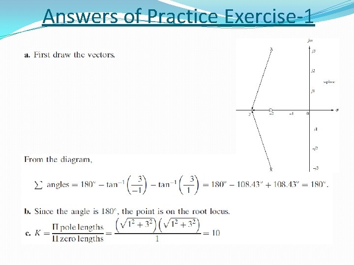 Answers of Practice Exercise-1 