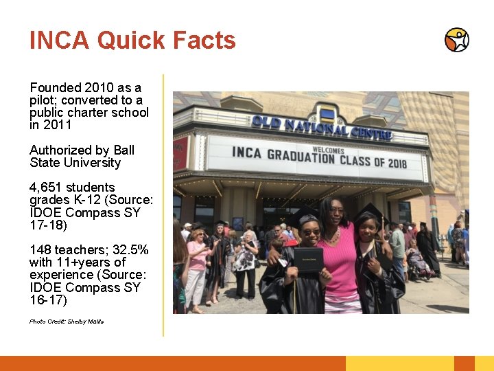 INCA Quick Facts Founded 2010 as a pilot; converted to a public charter school