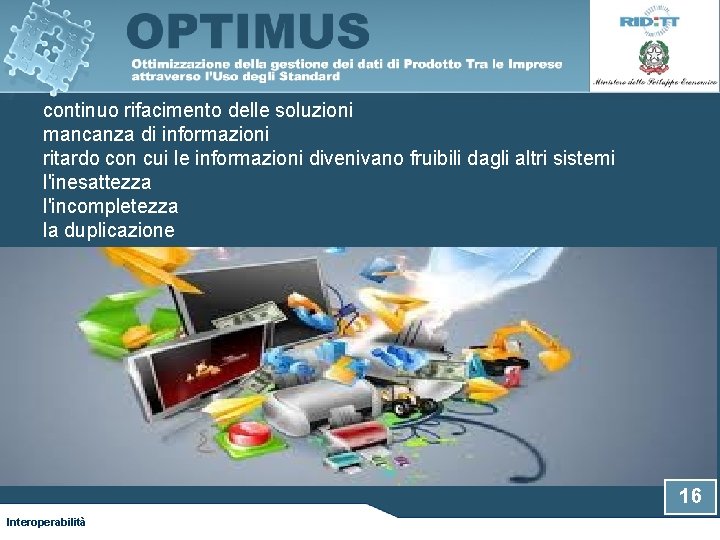 continuo rifacimento delle soluzioni mancanza di informazioni ritardo con cui le informazioni divenivano fruibili