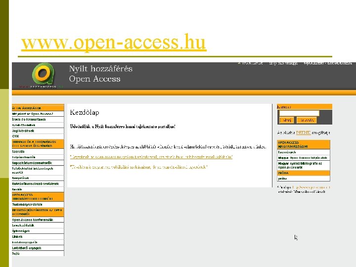 www. open-access. hu www. open-access. hu