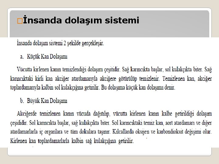 �İnsanda dolaşım sistemi 