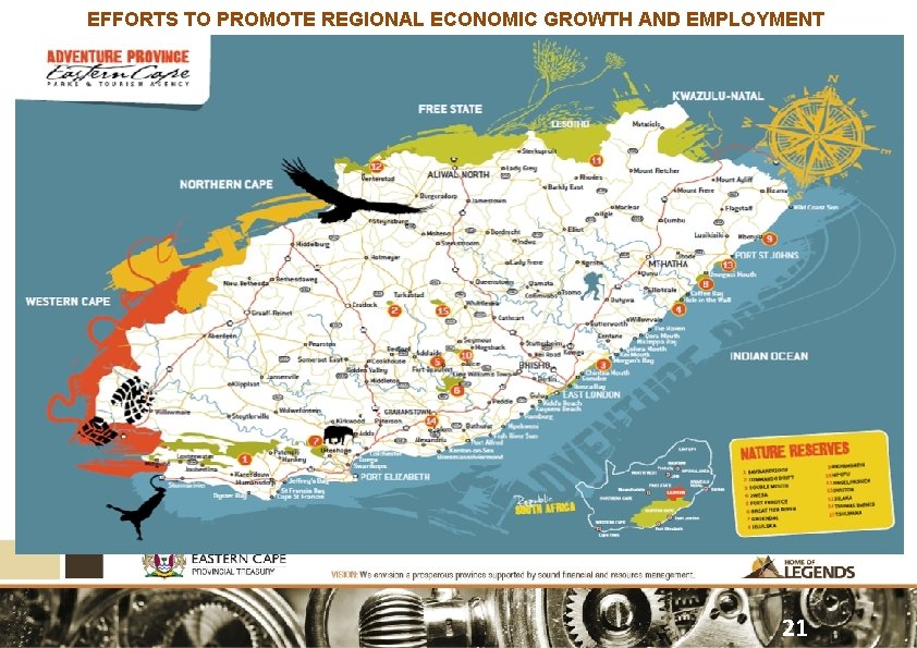 EFFORTS TO PROMOTE REGIONAL ECONOMIC GROWTH AND EMPLOYMENT Tourism Development 21 