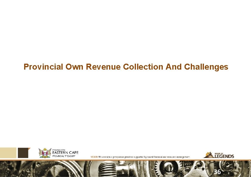 Provincial Own Revenue Collection And Challenges 36 