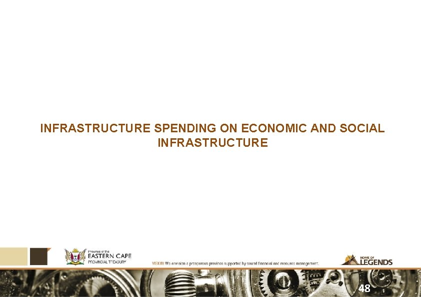 INFRASTRUCTURE SPENDING ON ECONOMIC AND SOCIAL INFRASTRUCTURE 48 