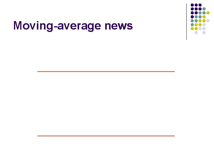 Moving-average news 