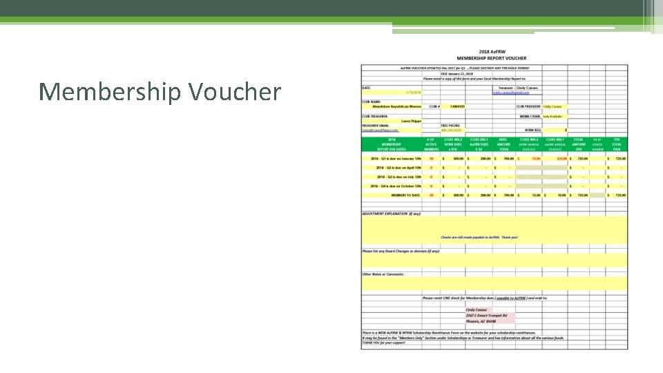 Membership Voucher 