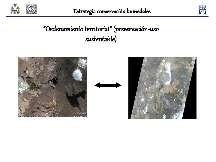 Estrategia conservación humedales “Ordenamiento territorial” (preservación-uso sustentable) 