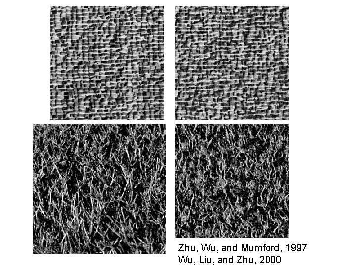 Zhu, Wu, and Mumford, 1997 Wu, Liu, and Zhu, 2000 