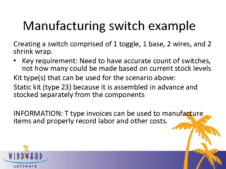 Kit Examples Course Objectives On completion of this