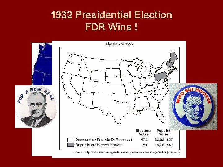 1932 Presidential Election FDR Wins ! 