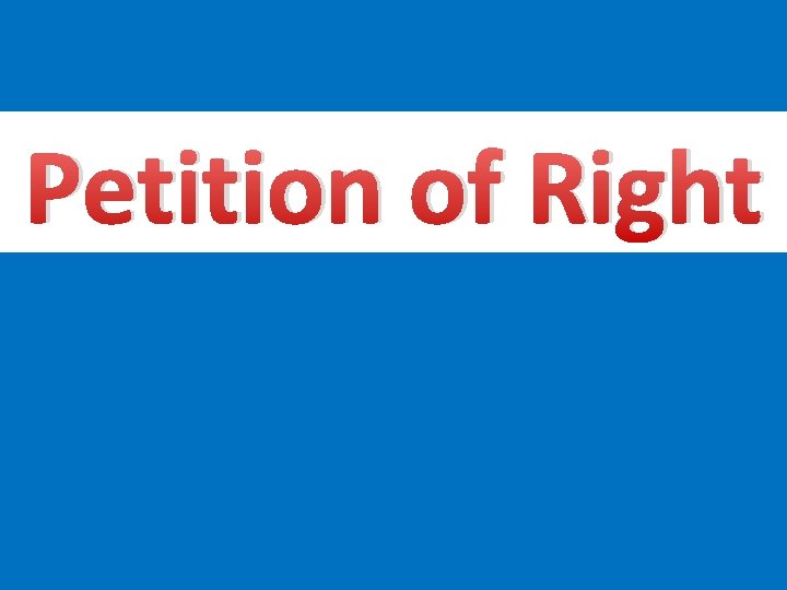 Petition of Right 