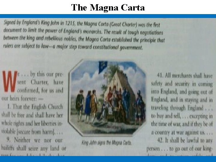 The Magna Carta 