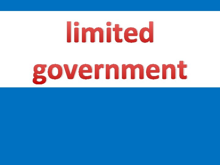 limited government 