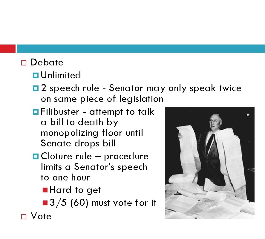  Debate Unlimited 2 speech rule - Senator may only speak twice on same