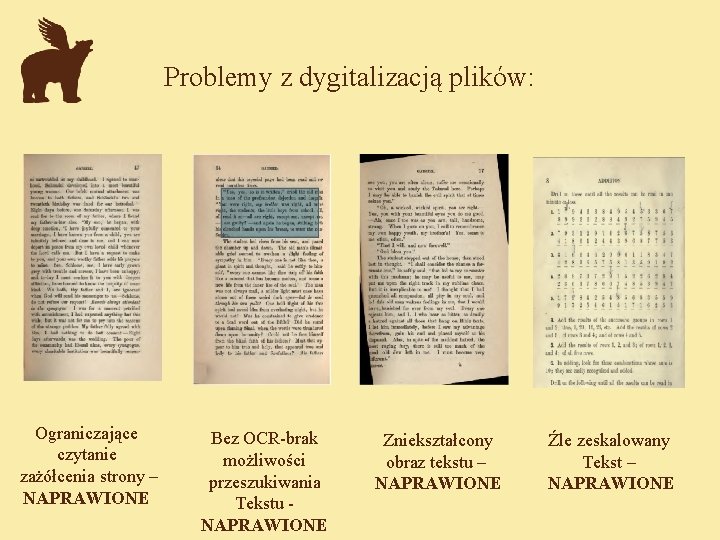 Problemy z dygitalizacją plików: Ograniczające czytanie zażółcenia strony – NAPRAWIONE Bez OCR-brak możliwości przeszukiwania