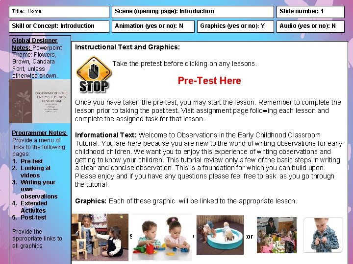 Title: Home Scene (opening page): Introduction Slide number: 1 Skill or Concept: Introduction Animation