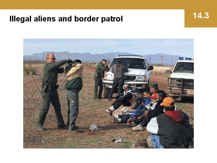 Illegal aliens and border patrol 14. 3 
