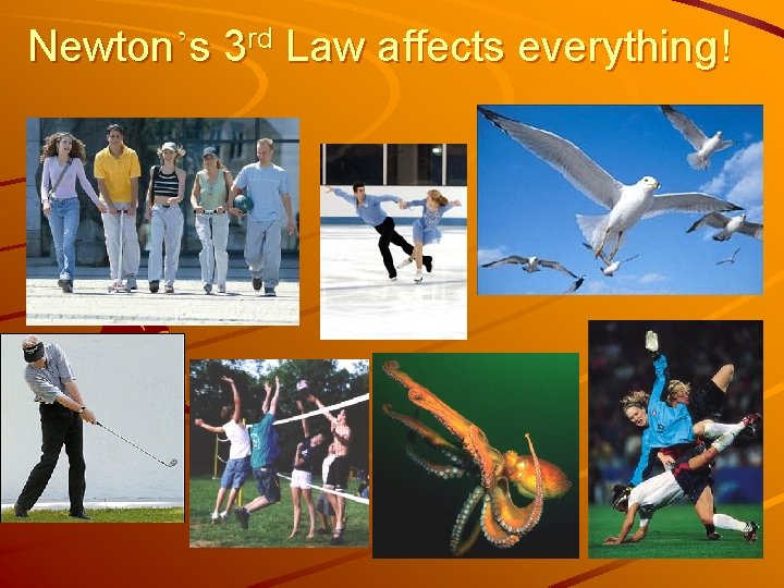Newton’s 3 rd Law affects everything! 
