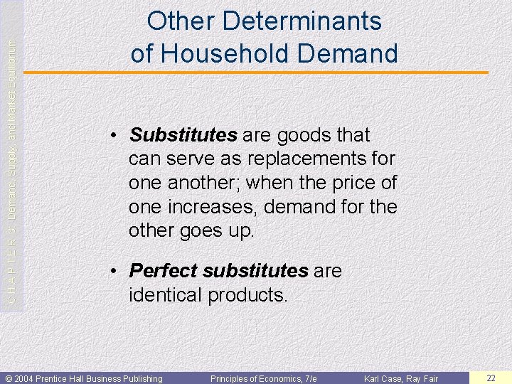 C H A P T E R 3: Demand, Supply, and Market Equilibrium Other