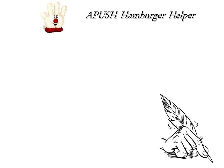 APUSH Hamburger Helper 